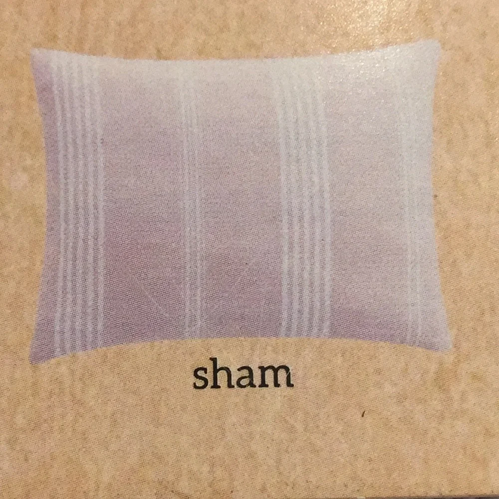 Stripped Euro Sham Tan Cotton